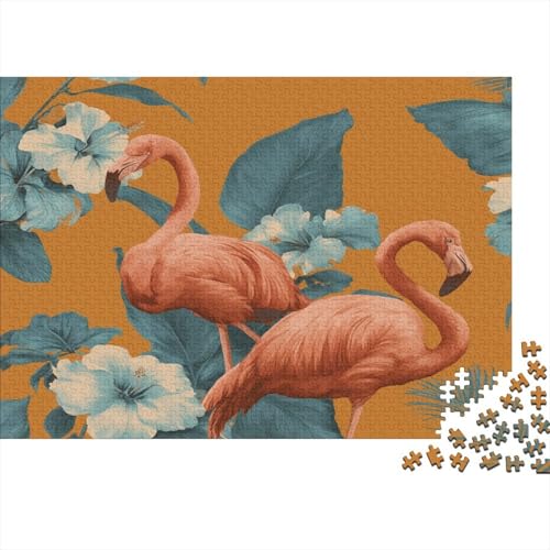 Hawaiianischer Stil 1000pcs (75x50cm) Puzzle, Lernspiel Impossible Flamingo-Elemente Herausforderungsspielzeug Für Erwachsene Teenager von kaiyun