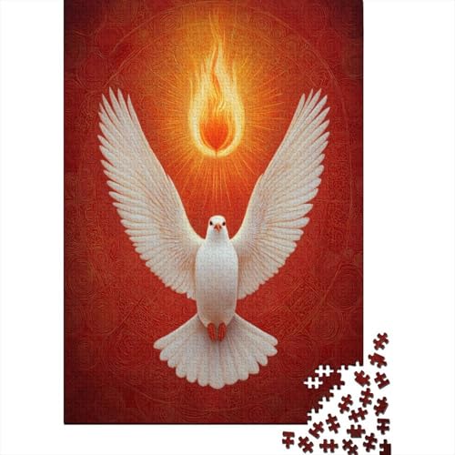 Heiliggeist-Taube 70x50cm/1000pcs Schwer Puzzle Lernspiel Impossible Leuchtende Flamme Herausforderung Spielzeug Für Erwachsene Kinder Heiliggeist-Taube 70x50cm/1000pcs Schwer Puzzle Lernspiel Impossible Leuchtende Flamme Herausforderung Spielzeug Für Erwachsene Kinder von kaiyun