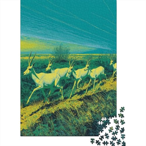 Hellgrüne und gelbe KunstHorseerennen-Antilopenherde Puzzle 1000 Teile, Lernspiel, Unmöglich, Anspruchsvolles Spielzeug Für Erwachsene Und Kinder Ab 14 Jahren 38x26cm/1000pcs Hellgrüne und gelbe KunstHorseerennen-Antilopenherde Puzzle 1000 Teile, Lernspiel, Unmöglich, Anspruchsvolles Spielzeug Für Erwachsene Und Kinder Ab 14 Jahren 38x26cm/1000pcs von kaiyun