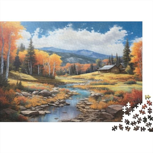 Herbst 1000pcs (75x50cm) Puzzle, Lernspiel Impossible Berg View Herausforderungsspielzeug Für Erwachsene Teenager von kaiyun