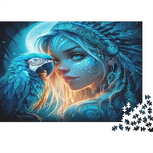 Hexe 1000pcs (75x50cm) Schwer Puzzle Lernspiel Impossible Papagei Herausforderung Spielzeug Für Erwachsene Kinder von kaiyun