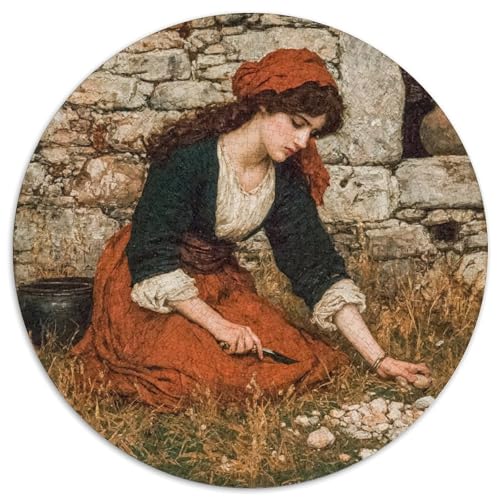 Hexe -Kleiner Stein im Gras 1000pcs (67.5x67.5cm) Puzzles, Die Für Erwachsene Und Personen Ab 14 Jahren Geeignet Sind von kaiyun