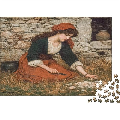 Hexe -Kleiner Stein im Gras 1000pcs (75x50cm) Puzzles, Die Für Erwachsene Und Personen Ab 14 Jahren Geeignet Sind von kaiyun
