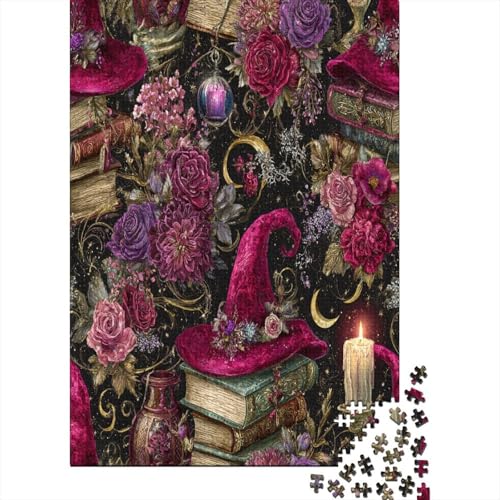 Hexenhut, Rose, Zauberbuch Puzzle 1000 Teile, Lernspiel, Unmöglich Kerze und Halbmond, Anspruchsvolles Spielzeug Für Erwachsene Und Kinder Ab 14 Jahren 38x26cm/1000pcs Hexenhut, Rose, Zauberbuch Puzzle 1000 Teile, Lernspiel, Unmöglich Kerze und Halbmond, Anspruchsvolles Spielzeug Für Erwachsene Und Kinder Ab 14 Jahren 38x26cm/1000pcs von kaiyun