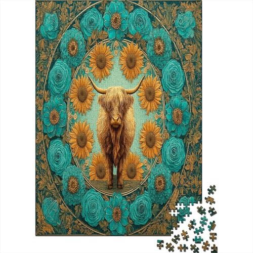 Highland Kuh 38x26cm/1000pcs Puzzles, Die Für Erwachsene Und Personen Ab 14 Jahren Geeignet Sind SonneBlume Mandala Style Highland Kuh 38x26cm/1000pcs Puzzles, Die Für Erwachsene Und Personen Ab 14 Jahren Geeignet Sind SonneBlume Mandala Style von kaiyun