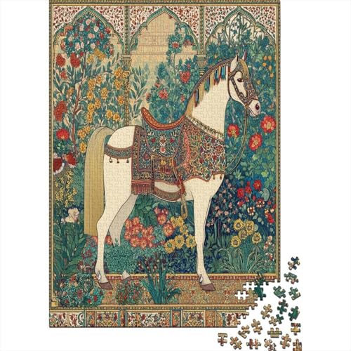 Horse, florales und geometrisches Muster Persischer Miniaturstil Puzzle 1000 Teile Für Erwachsene, Lernspiele, Heimdekoration38x26cm/1000pcs Horse, florales und geometrisches Muster Persischer Miniaturstil Puzzle 1000 Teile Für Erwachsene, Lernspiele, Heimdekoration38x26cm/1000pcs von kaiyun