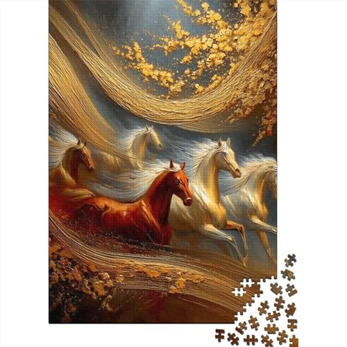 Horse1000 Teile: Unmögliches Puzzle Für Erwachsene, Spiele, Geschenke, Kinder, Herausforderungs70x50cm/1000pcs von kaiyun