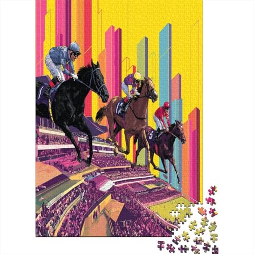 Horseerennen mit Balkendiagramm,Rätsel Für Erwachsene 38x26cm/1000pcs,Herausforderungsspiele Horseerennen mit Balkendiagramm,Rätsel Für Erwachsene 38x26cm/1000pcs,Herausforderungsspiele von kaiyun