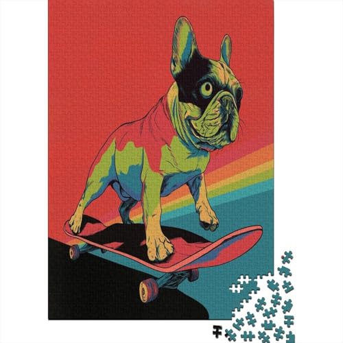 Hund,Rätsel Für Erwachsene 38x26cm/1000pcs,Herausforderungsspiele Skateboard-Grafiken Hund,Rätsel Für Erwachsene 38x26cm/1000pcs,Herausforderungsspiele Skateboard-Grafiken von kaiyun