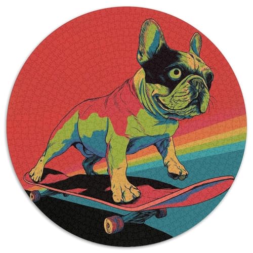 Hund 1000pcs (67.5x67.5cm) Puzzles, Die Für Erwachsene Und Personen Ab 14 Jahren Geeignet Sind Skateboard-Grafiken von kaiyun