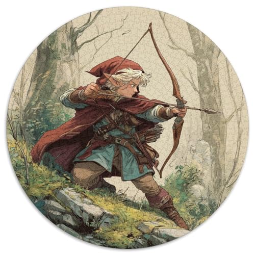 Illustration eines Elfenbogenschützen 1000pcs (67.5x67.5cm) Puzzle, Lernspiel Impossible Herausforderungsspielzeug Für Erwachsene Teenager von kaiyun