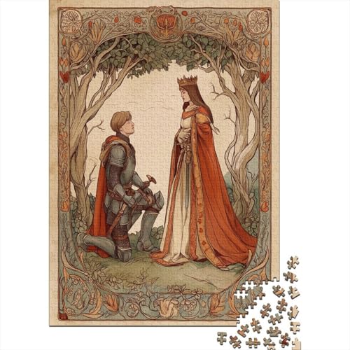 Illustration im mittelalterlichen Stil 70x50cm/1000pcs Schwer Puzzle Lernspiel Impossible Knight Kneeling Before The Königin Herausforderung Spielzeug Für Erwachsene Kinder Illustration im mittelalterlichen Stil 70x50cm/1000pcs Schwer Puzzle Lernspiel Impossible Knight Kneeling Before The Königin Herausforderung Spielzeug Für Erwachsene Kinder von kaiyun