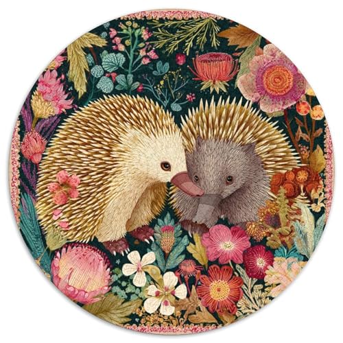 Illustration von Ameisenigel und Schnabeltier Puzzle 1000pcs (67.5x67.5cm) Erwachsene Puzzle,Home Decor von kaiyun