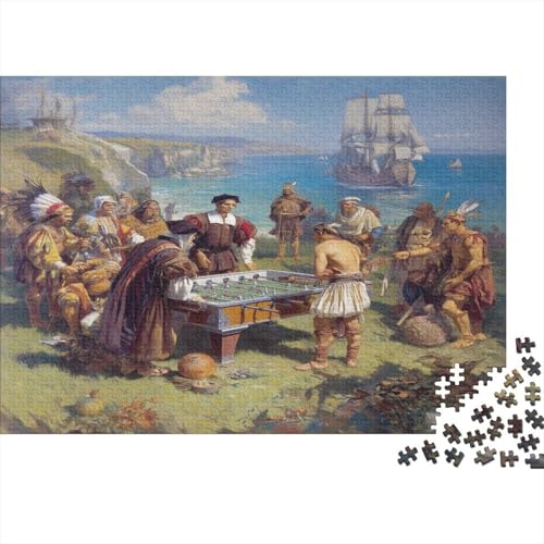 Indianer Amerikas Puzzle 1000pcs (75x50cm) Erwachsene Tischfußball Puzzle,Home Decor von kaiyun