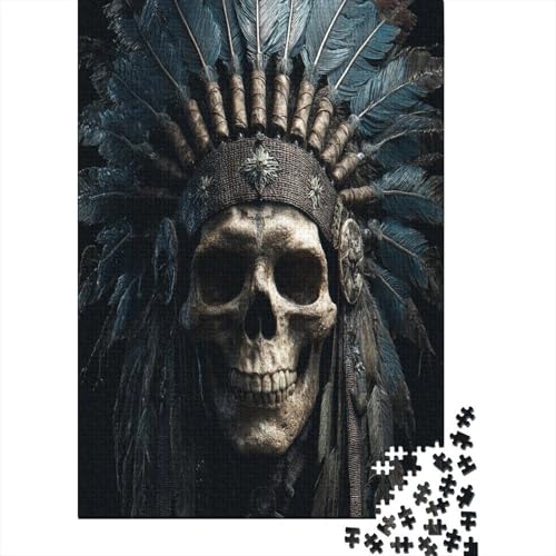 Indianer Headdress Totenkopf1000 Teile: Unmögliches Puzzle Für Erwachsene, Spiele, Geschenke, Kinder, Herausforderungs38x26cm/1000pcs Indianer Headdress Totenkopf1000 Teile: Unmögliches Puzzle Für Erwachsene, Spiele, Geschenke, Kinder, Herausforderungs38x26cm/1000pcs von kaiyun