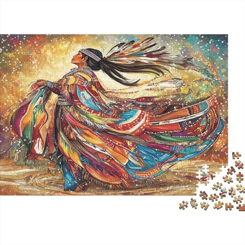 Indianerinnen 1000pcs (75x50cm) Puzzles, Die Für Erwachsene Und Personen Ab 14 Jahren Geeignet Sind Aborigine-Tanz von kaiyun