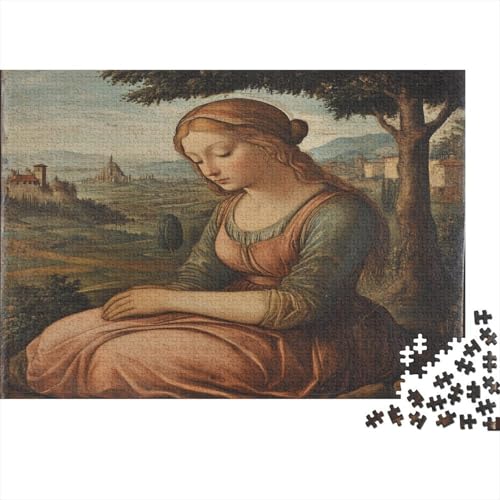 Italienische Renaissance 1000pcs (75x50cm) Schwer Puzzle Lernspiel Impossible Frauenporträts Herausforderung Spielzeug Für Erwachsene Kinder von kaiyun