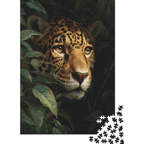 Jaguar im Dschungel,Rätsel Für Erwachsene 38x26cm/1000pcs,Herausforderungsspiele von kaiyun