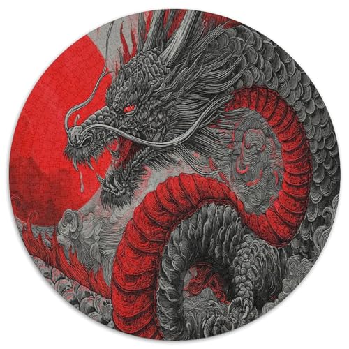 Japanese Drache 1000pcs (67.5x67.5cm) Schwer Puzzle Lernspiel Impossible Rote SunHerausforderung Spielzeug Für Erwachsene Kinder von kaiyun