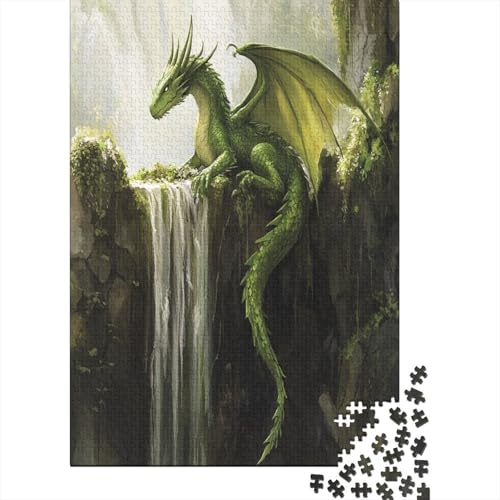 Junger grüner Drache Rätsel Für Erwachsene |Wasserfall| 38x26cm/1000pcs Puzzles Lernspiele Home Decor Junger grüner Drache Rätsel Für Erwachsene |Wasserfall| 38x26cm/1000pcs Puzzles Lernspiele Home Decor von kaiyun