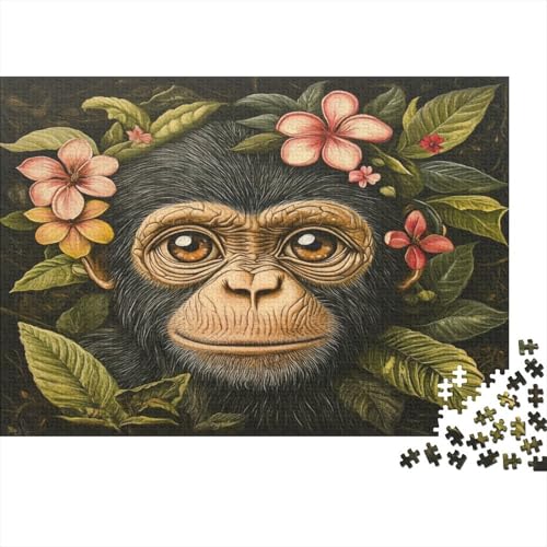 Kakao-AFFE Puzzle 1000pcs (75x50cm) Erwachsene Wild Tiers Puzzle,Home Decor von kaiyun