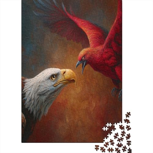 Kampf zwischen Adler und rotem Vogel1000 Teile: Unmögliches Puzzle Für Erwachsene, Spiele, Geschenke, Kinder, Herausforderungs70x50cm/1000pcs von kaiyun