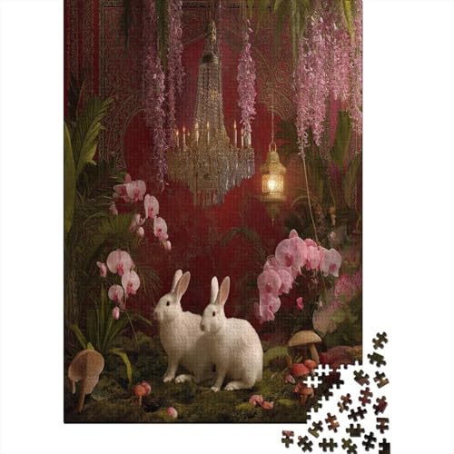 Kaninchen, Orchideen, Farne und Pilze Puzzle 38x26cm/1000pcs Erwachsene Kristallleuchter Puzzle,Home Decor Kaninchen, Orchideen, Farne und Pilze Puzzle 38x26cm/1000pcs Erwachsene Kristallleuchter Puzzle,Home Decor von kaiyun