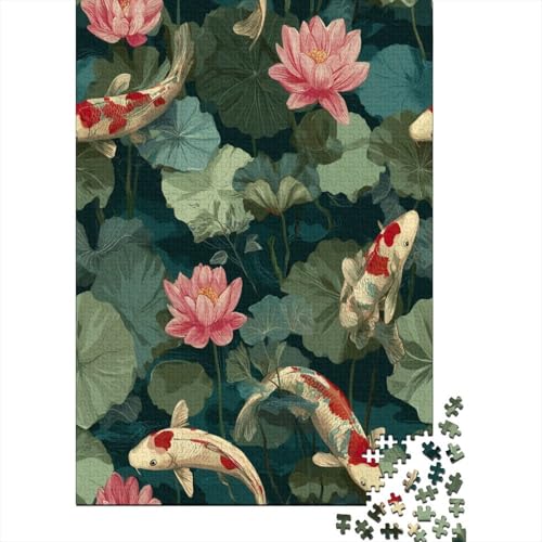 Karpfen-Lotusblätter 70x50cm/1000pcs Puzzle, Lernspiel Impossible Herausforderungsspielzeug Für Erwachsene Teenager Karpfen-Lotusblätter 70x50cm/1000pcs Puzzle, Lernspiel Impossible Herausforderungsspielzeug Für Erwachsene Teenager von kaiyun