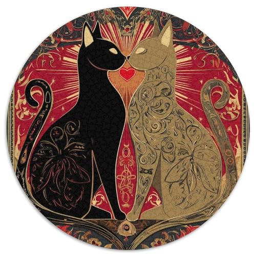 Katze,Rätsel Für Erwachsene 1000pcs (67.5x67.5cm),Herausforderungsspiele Papierschnitt-Stil von kaiyun