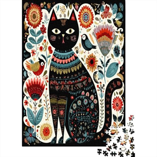 Katze,Volkskunst Gemusterte Nachhaltige Für Erwachsene Hochwertige Holzspielpuzzles 38x26cm/1000pcs Katze,Volkskunst Gemusterte Nachhaltige Für Erwachsene Hochwertige Holzspielpuzzles 38x26cm/1000pcs von kaiyun