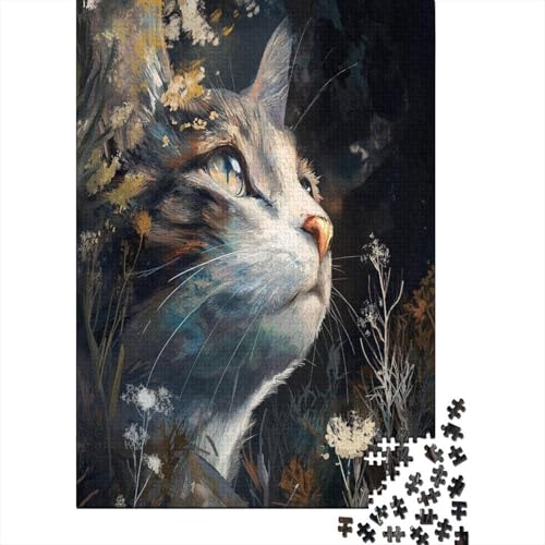 Katze Puzzle 1000 Teile Für Erwachsene, Lernspiele, Heimdekoration70x50cm/1000pcs von kaiyun