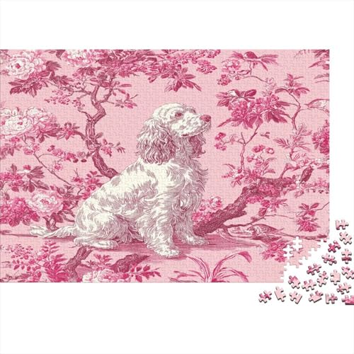 Kirsche im Vintage-Stil 1000pcs (75x50cm) Puzzle, Lernspiel Impossible CockerSpaniel Herausforderungsspielzeug Für Erwachsene Teenager von kaiyun
