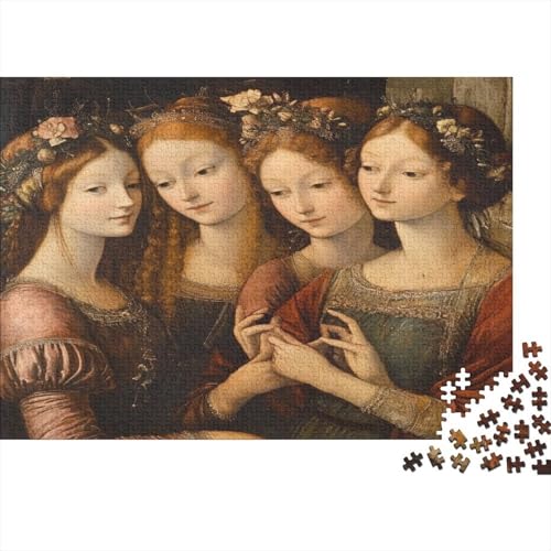 Klassische Kunst, Renaissance-Figurenkomposition 1000pcs (75x50cm) Schwer Puzzle Lernspiel Impossible Herausforderung Spielzeug Für Erwachsene Kinder von kaiyun