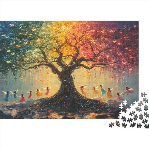 Kleine Fee Rätsel Für Erwachsene |Lebensbaum| 1000pcs (75x50cm) Puzzles Lernspiele Home Decor von kaiyun
