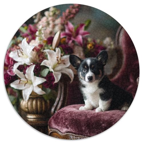 Kleiner Corgi Rätsel Für Erwachsene |Lilie| 1000pcs (67.5x67.5cm) Puzzles Lernspiele Home Decor von kaiyun