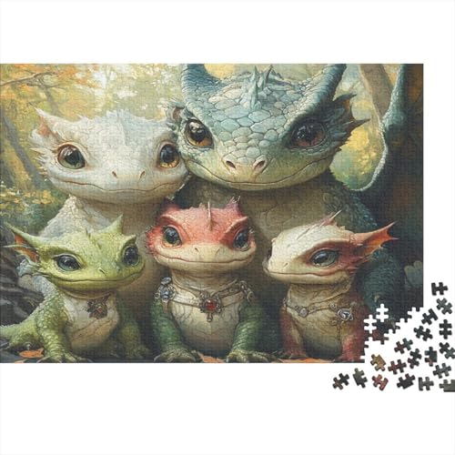 Kleiner Drache und Drachenmutter Rätsel Für Erwachsene |Fantasy-Stil| 1000pcs (75x50cm) Puzzles Lernspiele Home Decor von kaiyun