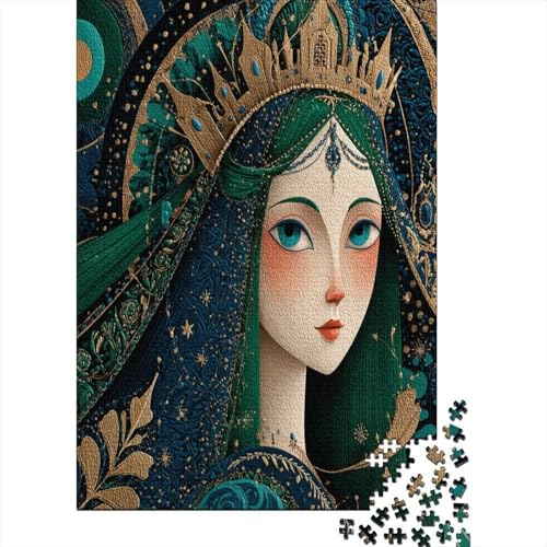 Königin Illustration Puzzle 1000 Teile, Lernspiel, Unmöglich, Anspruchsvolles Spielzeug Für Erwachsene Und Kinder Ab 14 Jahren 38x26cm/1000pcs von kaiyun