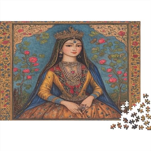 Königin des 17. Jahrhunderts 1000pcs (75x50cm) Schwer Puzzle Lernspiel Impossible Figurenbild Herausforderung Spielzeug Für Erwachsene Kinder von kaiyun