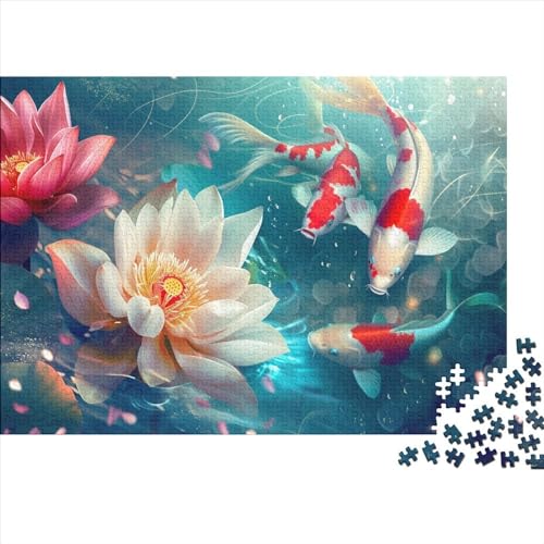 Koi 1000pcs (75x50cm) Puzzle, Lernspiel Impossible Fisch Herausforderungsspielzeug Für Erwachsene Teenager von kaiyun