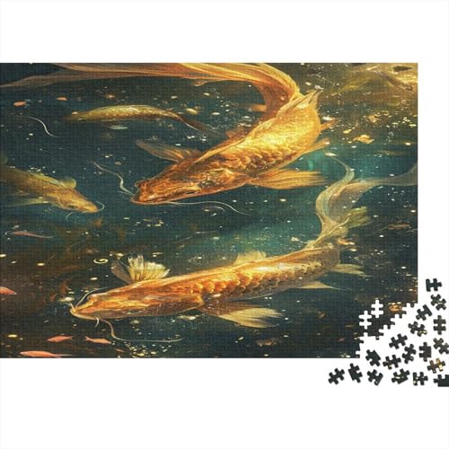 Koi 1000pcs (75x50cm) Schwer Puzzle Lernspiel Impossible Fisch Herausforderung Spielzeug Für Erwachsene Kinder von kaiyun