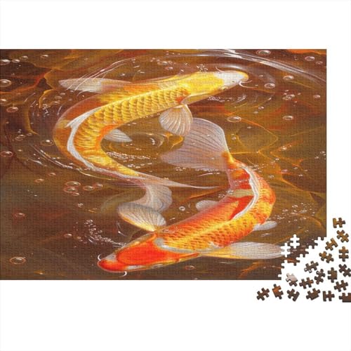 Koi 1000pcs (75x50cm) Schwer Puzzle Lernspiel Impossible Fisch Herausforderung Spielzeug Für Erwachsene Kinder von kaiyun