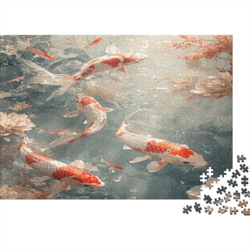 Koi Rätsel Für Erwachsene |Fisch| 1000pcs (75x50cm) Puzzles Lernspiele Home Decor von kaiyun
