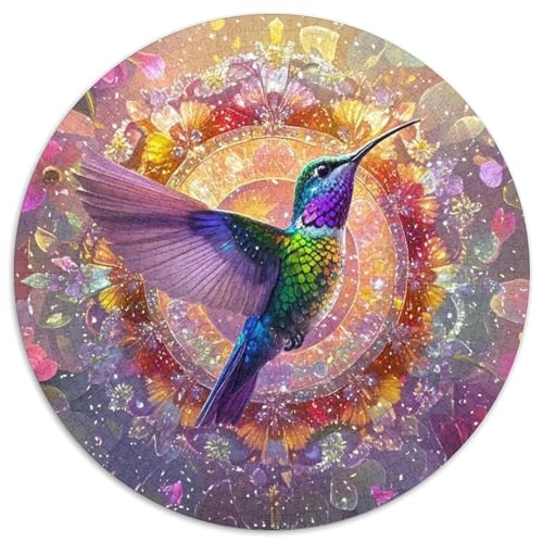 Kolibri,Colorful Illustration Gemusterte Nachhaltige Für Erwachsene Hochwertige Holzspielpuzzles 1000pcs (67.5x67.5cm) von kaiyun