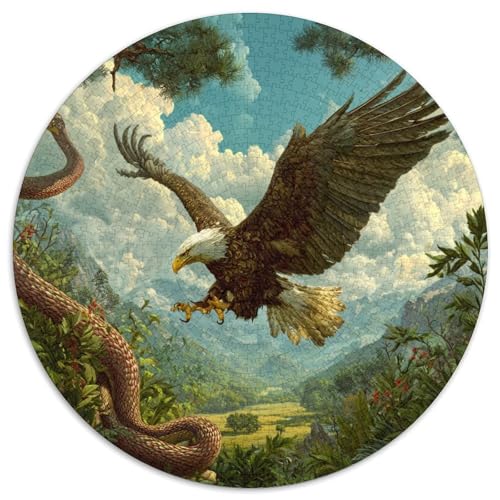 Kondor jagt und fliegt auf die Kobra zu 1000pcs (67.5x67.5cm) Puzzles, Die Für Erwachsene Und Personen Ab 14 Jahren Geeignet Sind von kaiyun