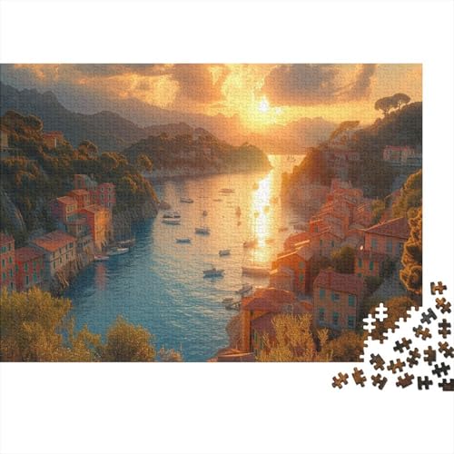 Küstenstadt 1000pcs (75x50cm) Puzzles, Die Für Erwachsene Und Personen Ab 14 Jahren Geeignet Sind Meerblick von kaiyun