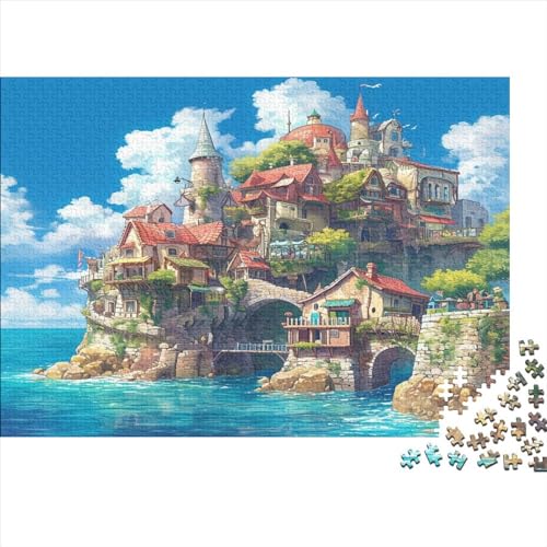 Küstenstadt 1000pcs (75x50cm) Puzzles, Die Für Erwachsene Und Personen Ab 14 Jahren Geeignet Sind Meerblick von kaiyun