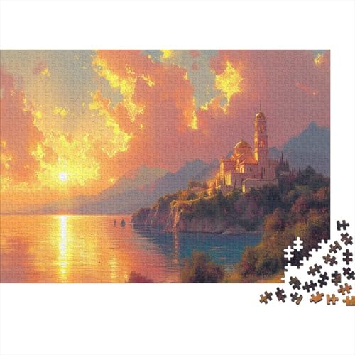 Küstenstadt 1000pcs (75x50cm) Schwer Puzzle Lernspiel Impossible Meerblick Herausforderung Spielzeug Für Erwachsene Kinder von kaiyun