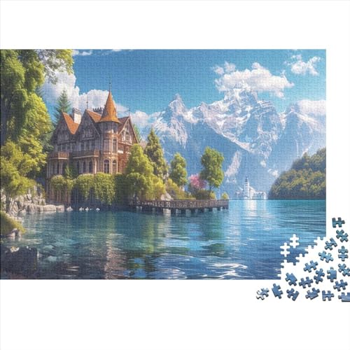 Küstenstadt 1000pcs (75x50cm) Schwer Puzzle Lernspiel Impossible Meerblick Herausforderung Spielzeug Für Erwachsene Kinder von kaiyun