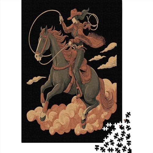 Kuhboy Mädchen Westliche Illustration Puzzle 1000 Teile Für Erwachsene, Lernspiele, Heimdekoration38x26cm/1000pcs Kuhboy Mädchen Westliche Illustration Puzzle 1000 Teile Für Erwachsene, Lernspiele, Heimdekoration38x26cm/1000pcs von kaiyun