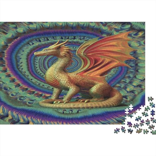 Kunststil 1000pcs (75x50cm) Puzzle, Lernspiel Impossible Drache Herausforderungsspielzeug Für Erwachsene Teenager von kaiyun